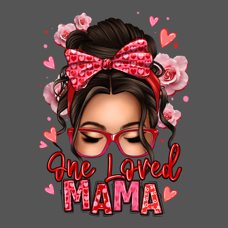 One Loved Mama Messy Bun Zipper Hoodie by texasbilliewilder | Teevron