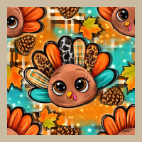 Thanksgiving Turkey And Cone With Tartan Seamless Pattern Bbs Long Sleeve Tee | Teevron