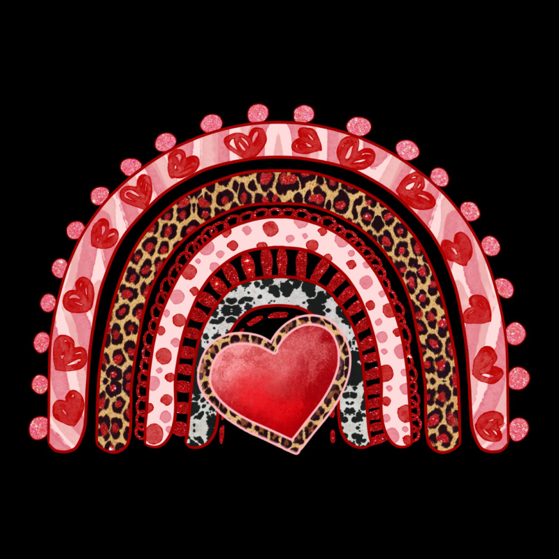 Valentines Day Rainbow With Heart Ladies Tee by RanaPortraitStore | Teevron
