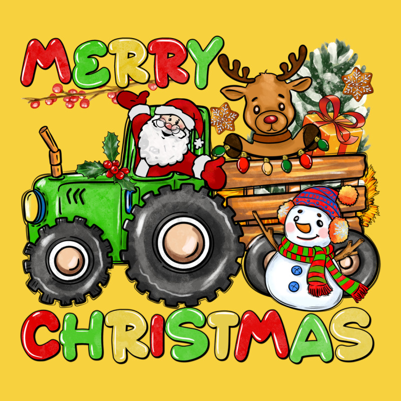 Merry Christmas Crew Tractor Premium Sweatshirt by CowGirlArtShop | Teevron