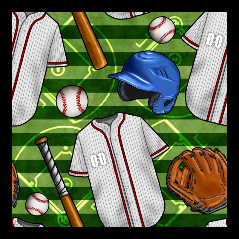 Baseball Uniform And Field Seamless Pattern Urban Hoodie by BundleAndBundleShop | Teevron