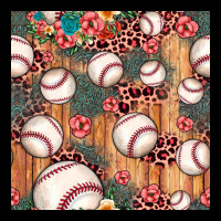 Baseball Leopard Seamless Pattern Ladies Tee | Teevron