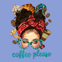 Coffee Please Messy Bun With Coffee Bean Bbs Long Sleeve Tee | Teevron