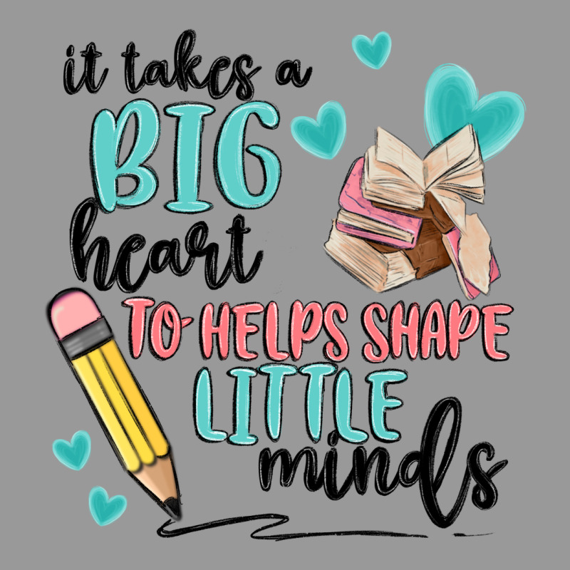 It Takes A Big Hearts To Helps Shape Little Minds Vintage Hoodie by MaliasSmallBusiness | Teevron