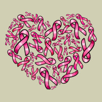 Breast Cancer Ribbon Heart Heavy Core Tee | Teevron