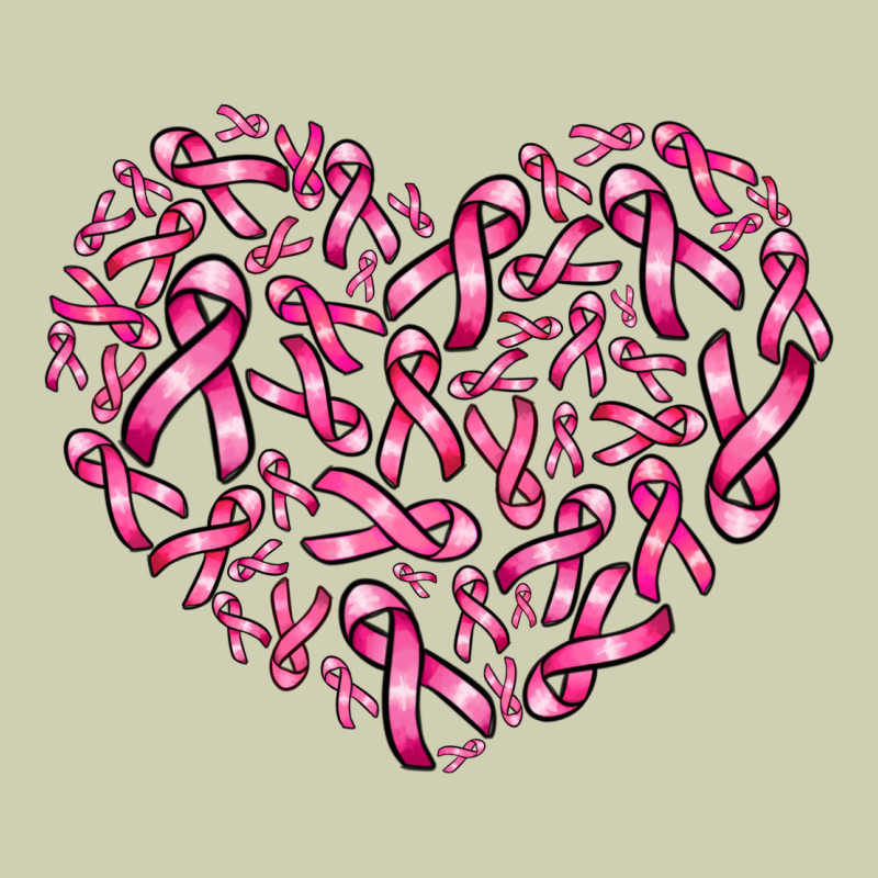 Breast Cancer Ribbon Heart Heavy Core Tee by AdoDesignShop | Teevron