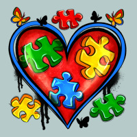 Autism Heart Heavy Core Tee | Teevron