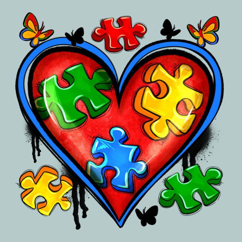 Autism Heart Heavy Core Tee by Artiststas | Teevron