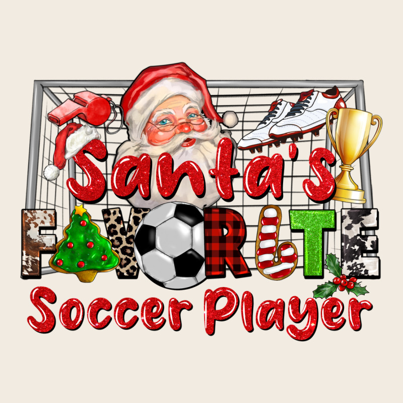 Santas Favorite Soccer Player Premium Sweatshirt by CowGirlArtShop | Teevron
