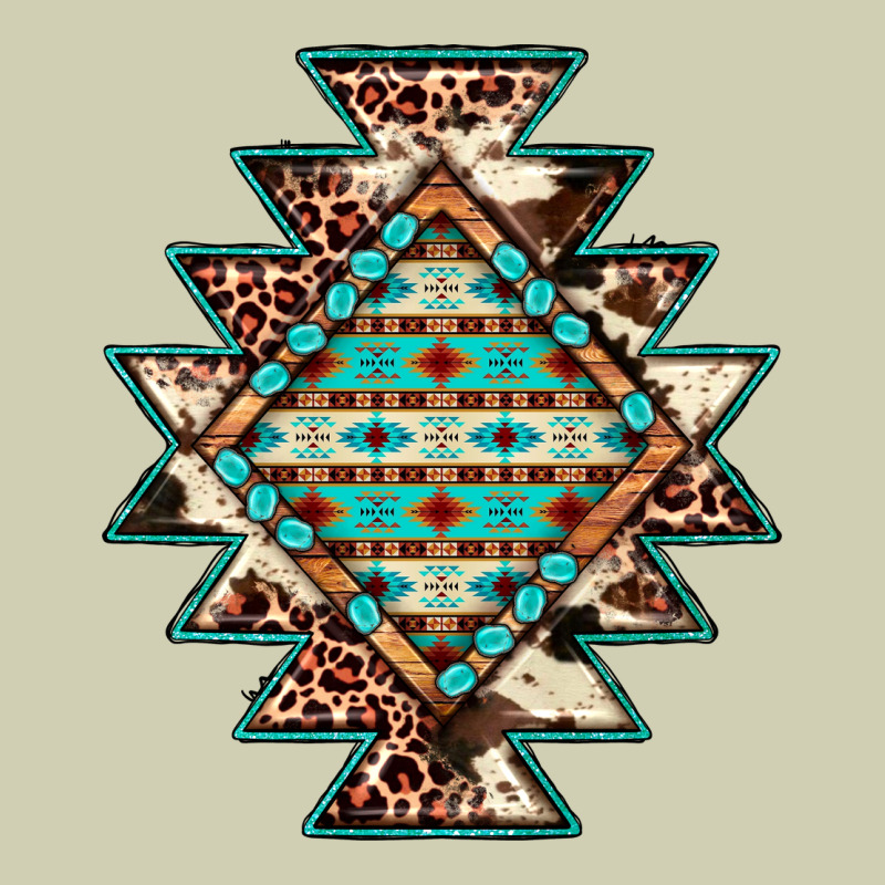 Cowhide Leopard Gemstone Aztec Heavy Core Tee by JahusDesignShop | Teevron