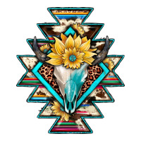 cowhide leopard bull skull aztec | Teevron
