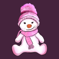 Winter Pink Snowman And Hat Premium Tee | Teevron