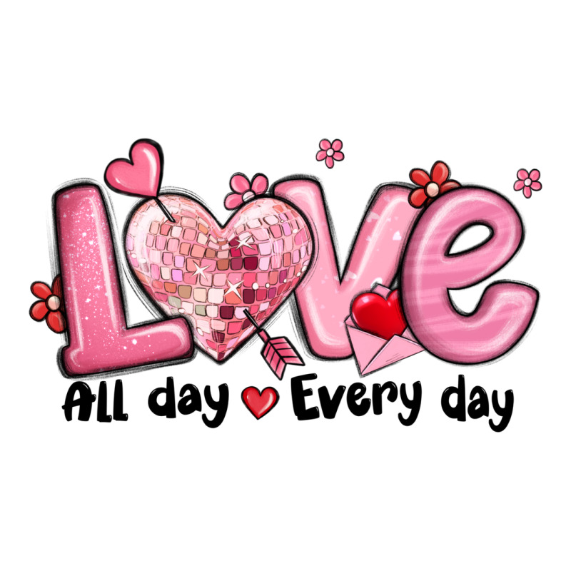 Love All Day Every Day Urban Heavy Tee by MaliasSmallBusiness | Teevron