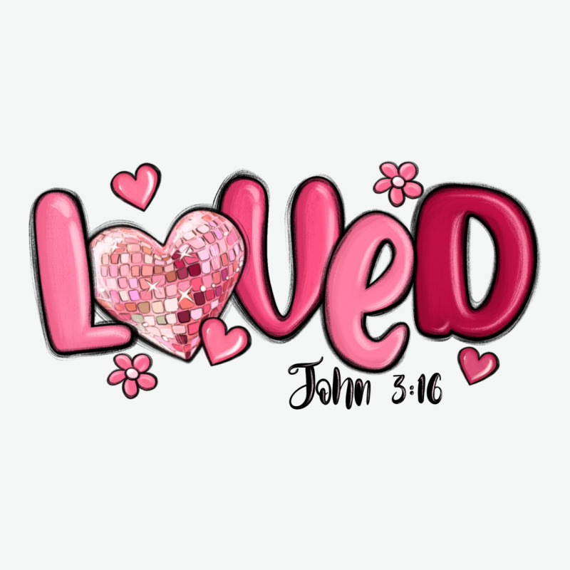 Valentine's Day Loved John 3 16 Urban Heavy Tee by MaliasSmallBusiness | Teevron