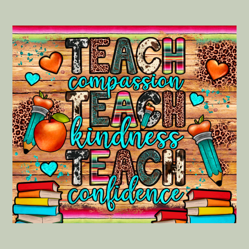 Teach Compassion Kindness Confidence Ladies Tee by JahusDesignShop | Teevron
