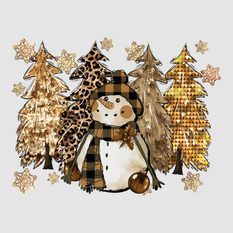 Snowman With Christmas Trees 11inches Premium Sweatshirt by CowGirlArtShop | Teevron