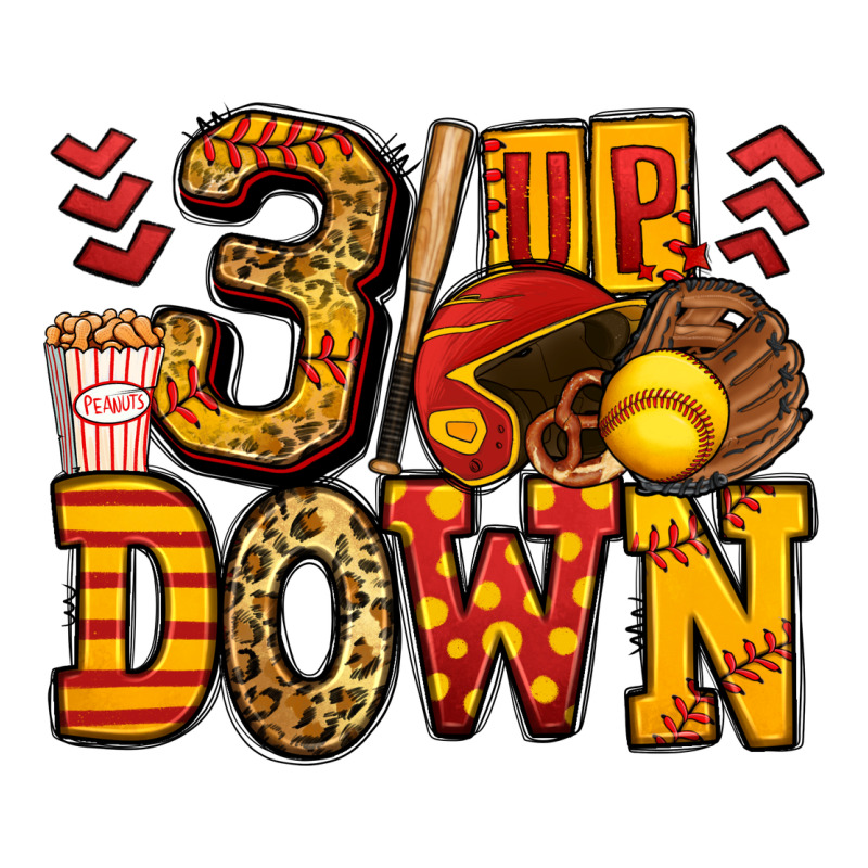 Three Up Three Down Softball Premium Tee by Jasminsmagicworld | Teevron