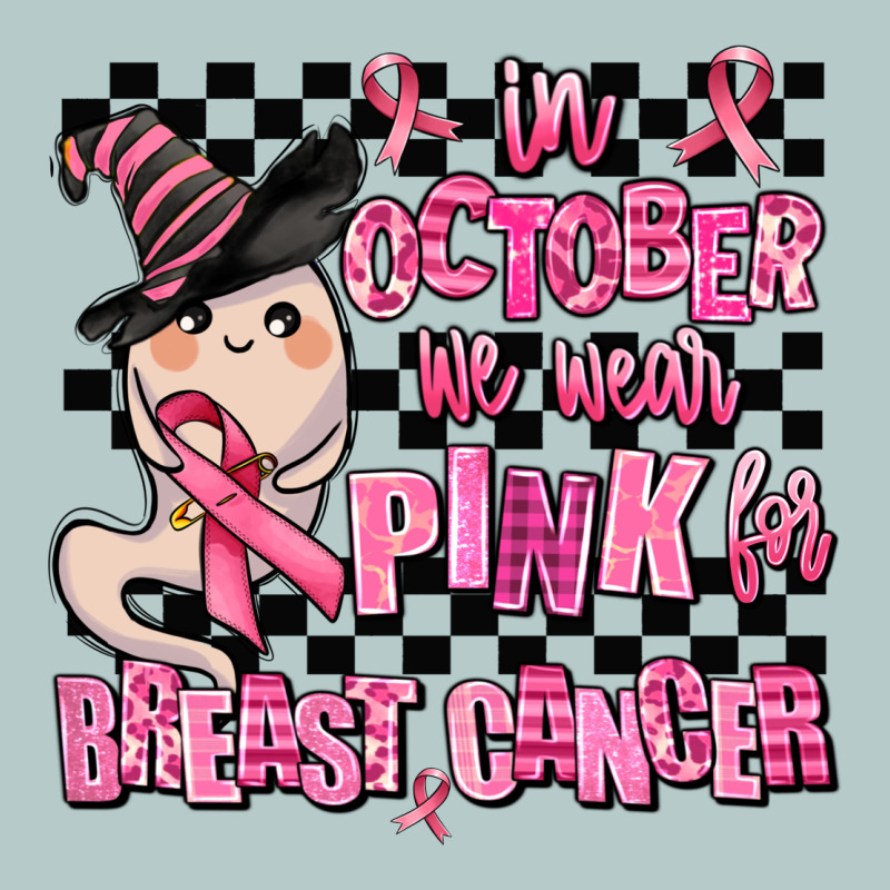 In October We Wear Pink For Breast Cancer Heavy Core Tee by AdoDesignShop | Teevron
