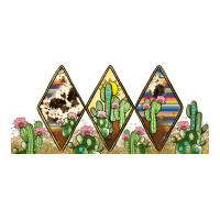 cactus cowhide serape | Teevron