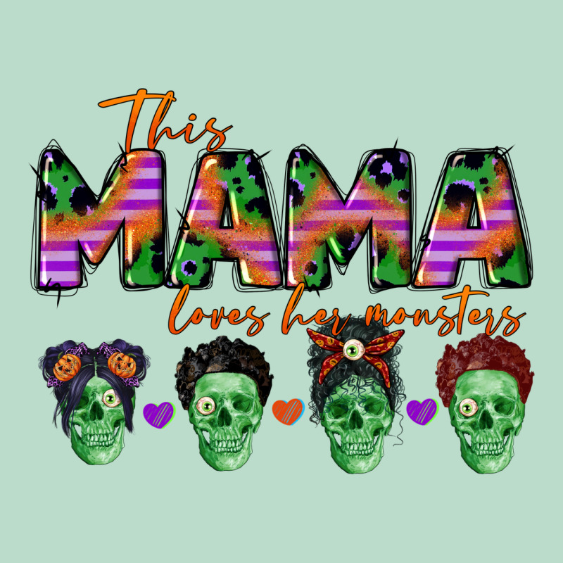 Personalized This Mama Loves Her Monsters Premium Hoodie by CowGirlArtShop | Teevron