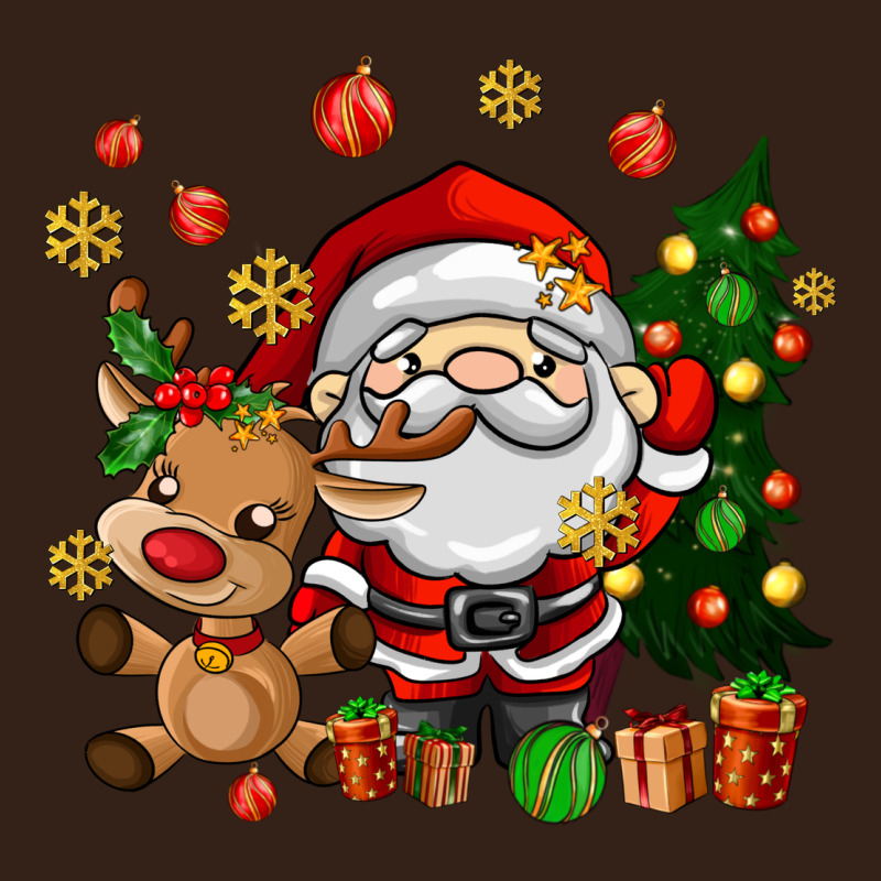 Santa And Reindeer Heavy Core Tee by AdoDesignShop | Teevron