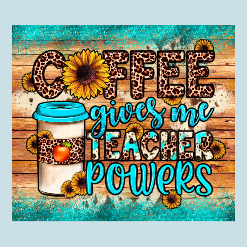 Coffee Gives Me Teacher Powers Ladies Tee by JahusDesignShop | Teevron