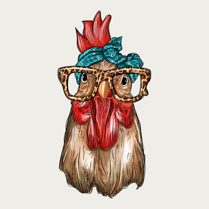 Chicken With Bandana And Leopard Zipper Hoodie by texasbilliewilder | Teevron
