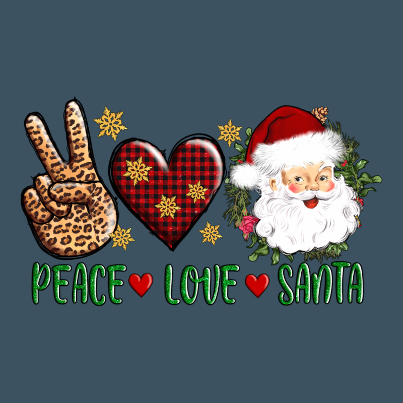 Peace Love Santa Urban Heavy Tee by AdoDesignShop | Teevron