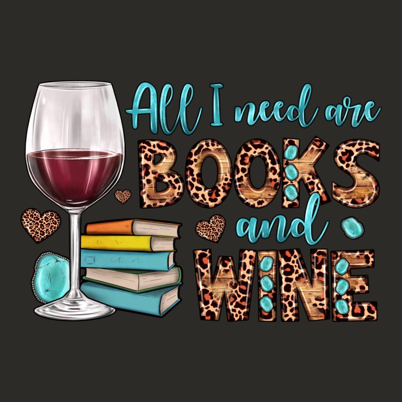 All I Need Are Books And Wine Heavy Core Tee by JahusDesignShop | Teevron