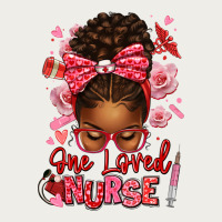One Loved Nurse Afro Messy Bun Zipper Hoodie | Teevron