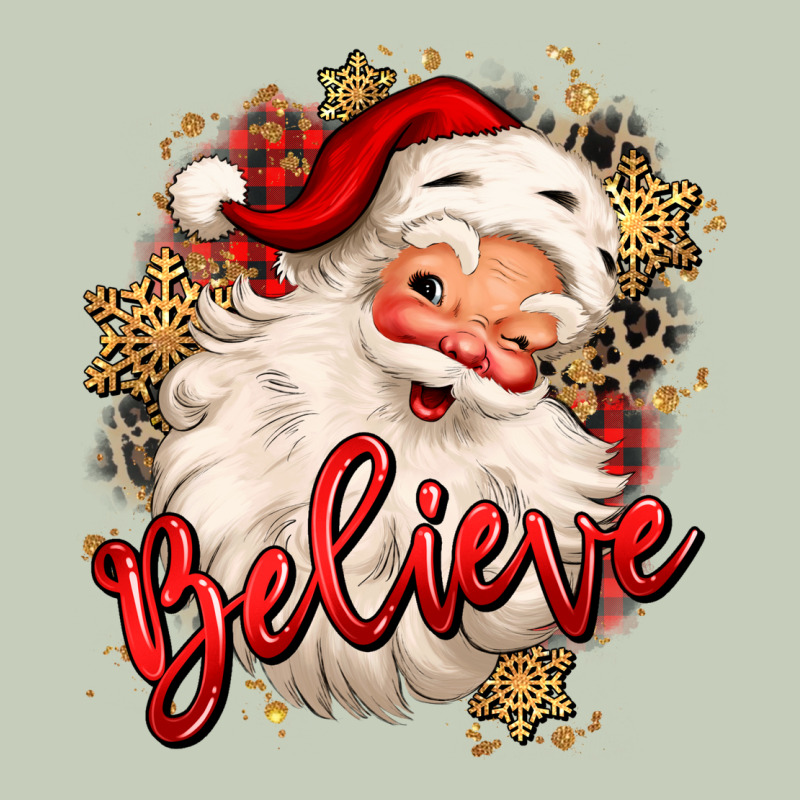 Believe Christmas Santa Claus Long Sleeve Tee by MaliasSmallBusiness | Teevron