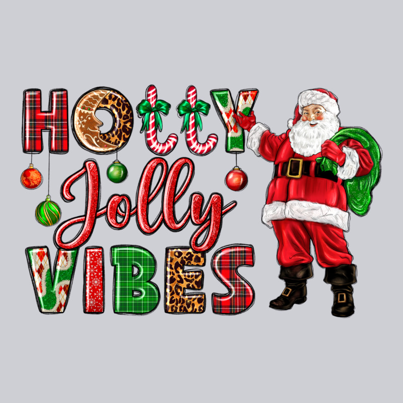 Holly Jolly Vibes Christmas With Santa Heavyweight Sweatshirt by NancyCooperArtShop | Teevron