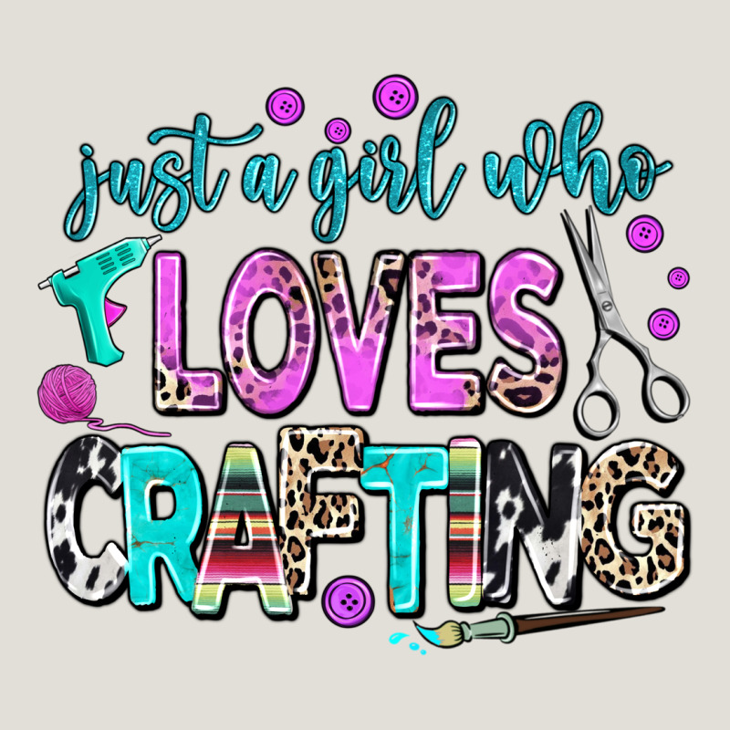 Just A Girl Who Loves Crafting Heavy Core Tee by AdoDesignShop | Teevron