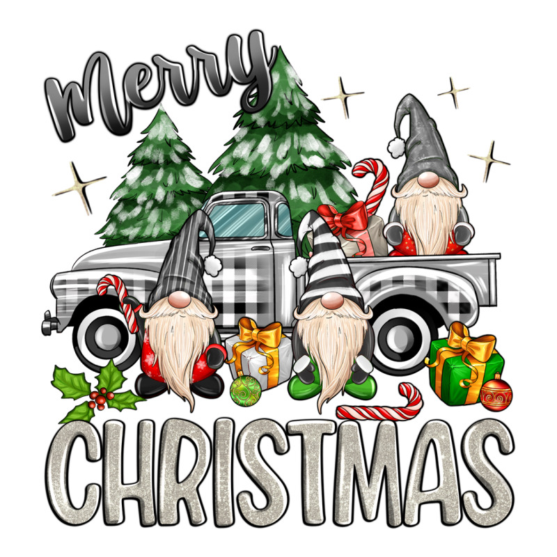 Merry Christmas Gnomes Truck Long Sleeve Tee by MaliasSmallBusiness | Teevron