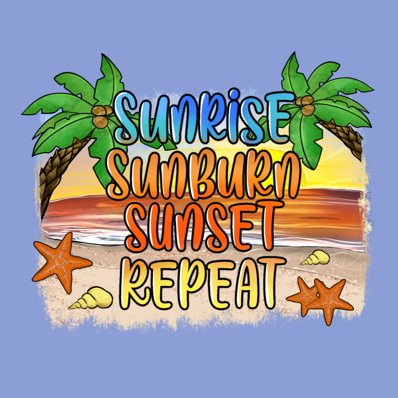 Sunrise Sunburn Sunset Repeat2 Long Sleeve Tee by JahusDesignShop | Teevron