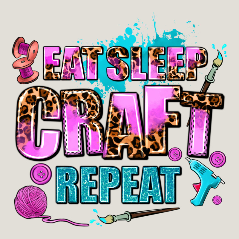 Eat Sleep Craft Repeat Heavy Core Tee by AdoDesignShop | Teevron