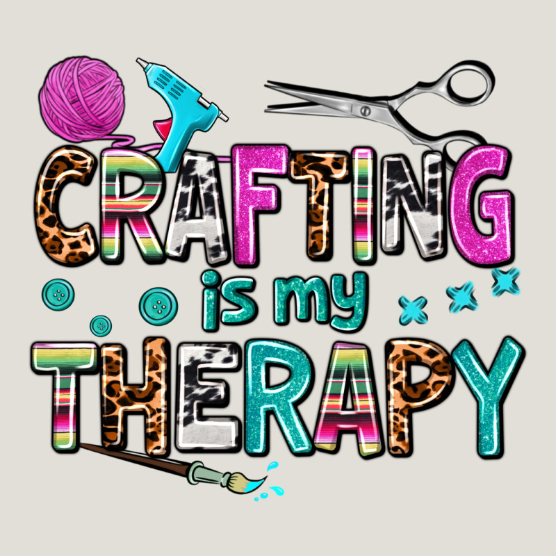 Crafting Is My Therapy Heavy Core Tee by AdoDesignShop | Teevron