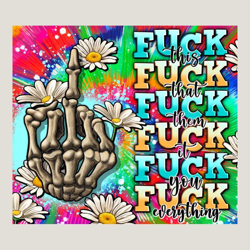 Fuck Everything Skeletons Heavy Core Tee by AdoDesignShop | Teevron