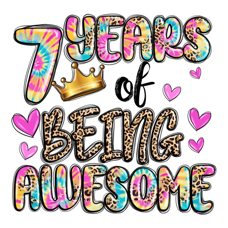 7 Years Of Being Awesome Urban Heavy Tee by MaliasSmallBusiness | Teevron