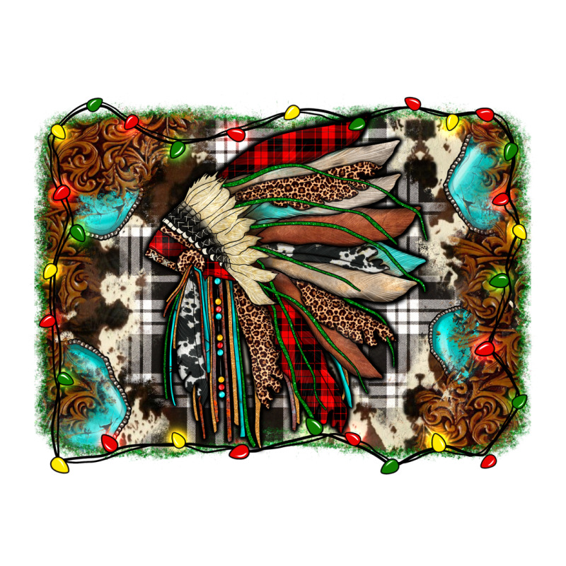 Christmas Indian Headdress Premium Tee by JahusDesignShop | Teevron
