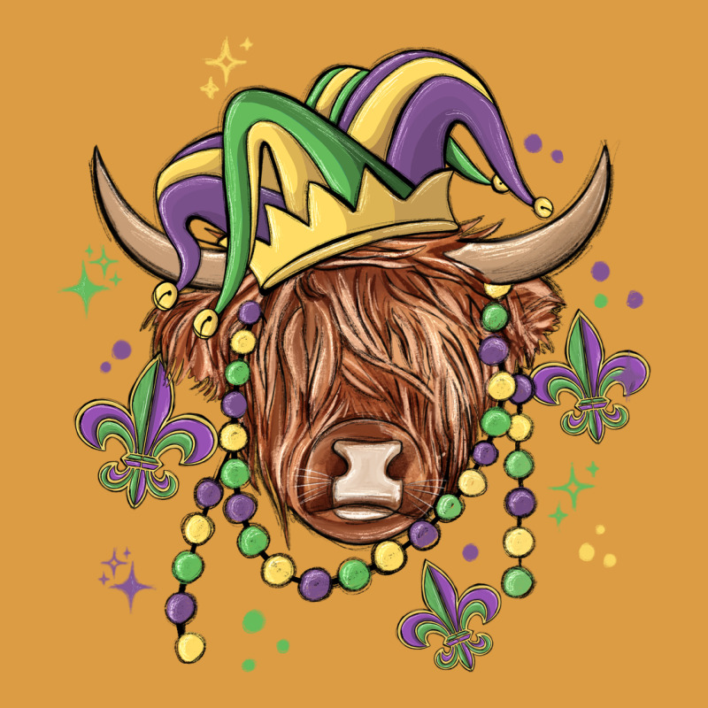 Mardi Gras Cow Urban Heavy Tee by MaliasSmallBusiness | Teevron