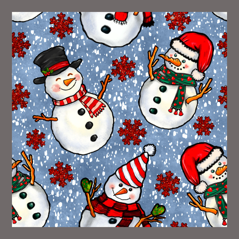 Christmas Snowman Seamless Pattern Urban Hoodie by BundleAndBundleShop | Teevron