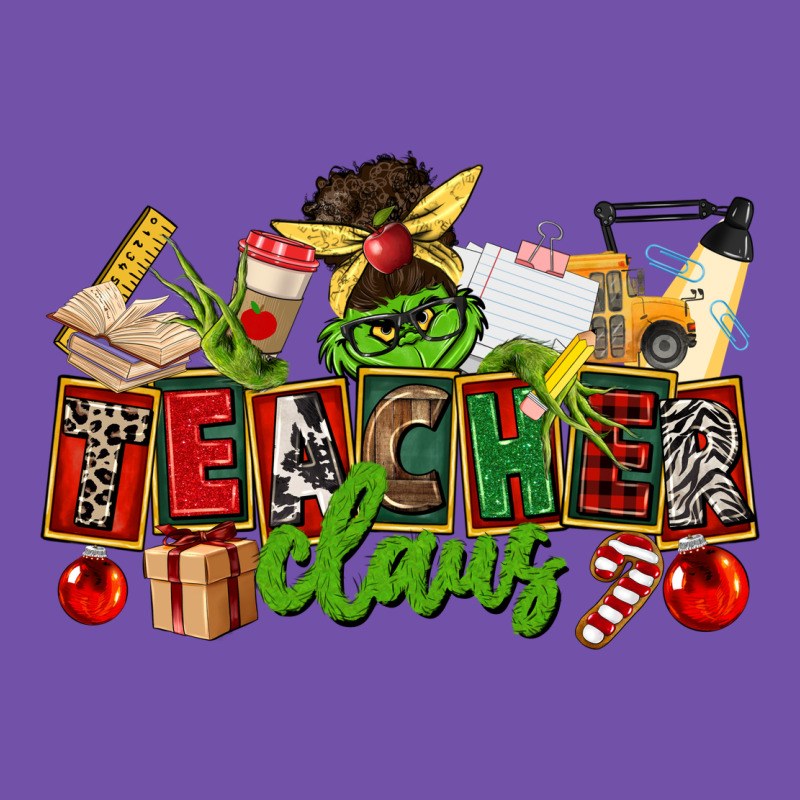 Teacher Claus Christmas Premium Sweatshirt by CowGirlArtShop | Teevron