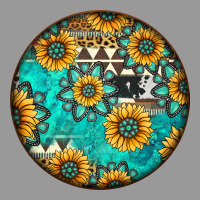 Round Western Pattern Vintage Hoodie | Teevron