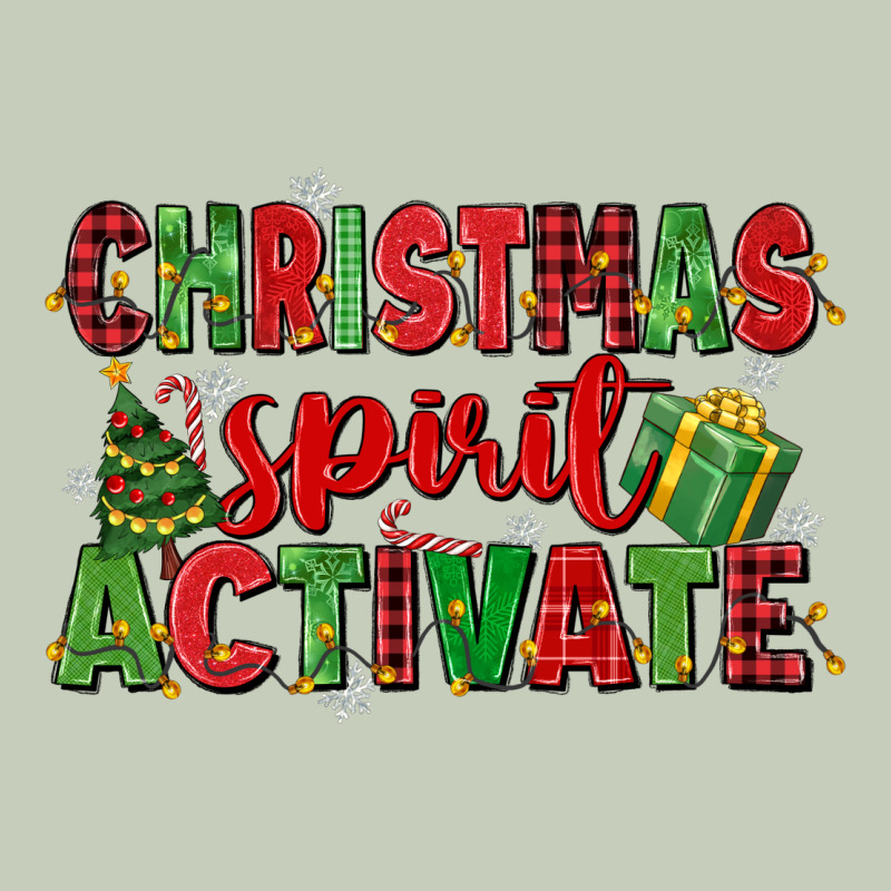 Christmas Spirit Activate Long Sleeve Tee by MaliasSmallBusiness | Teevron