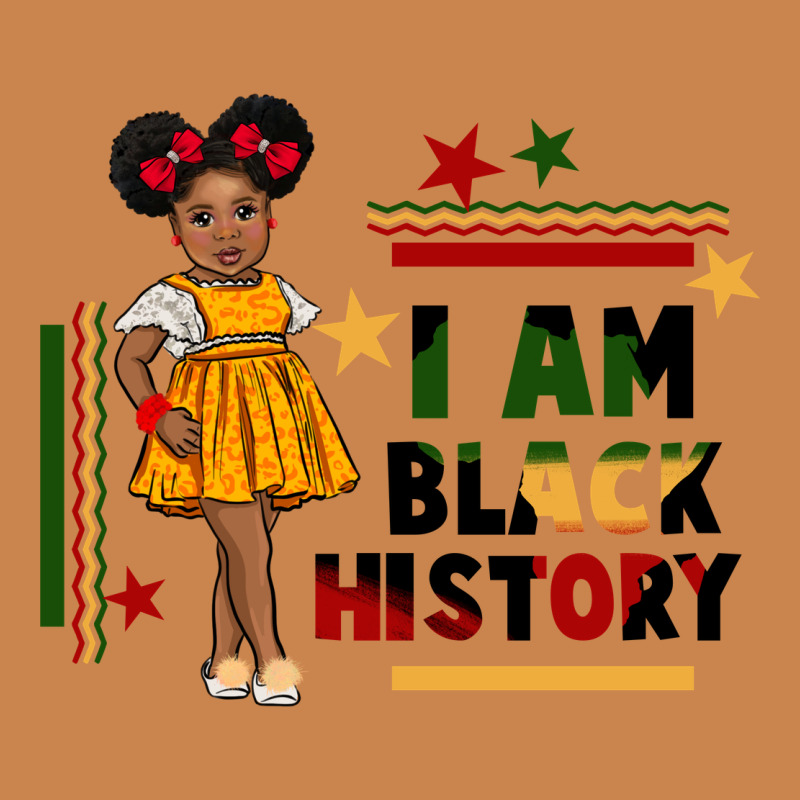 I Am Black History Black Girl Peekaboo Juneteenth Heavyweight Hoodie by CowGirlArtShop | Teevron