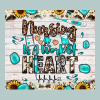 Nursing Is A Work Of Heart Heavy Core Tee | Teevron