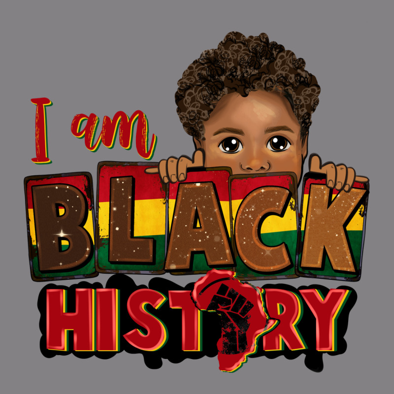 I Am Black History Black Boy Peekaboo Juneteenth Heavyweight Hoodie by CowGirlArtShop | Teevron