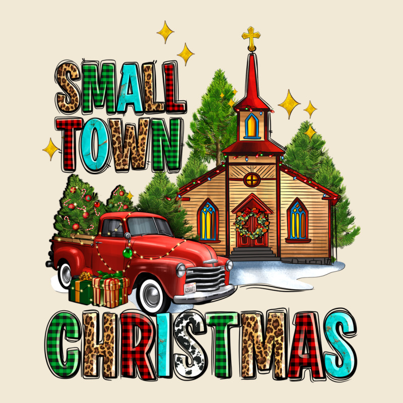 Small Town Christmas Church Western Truck Premium Tee by AdoDesignShop | Teevron