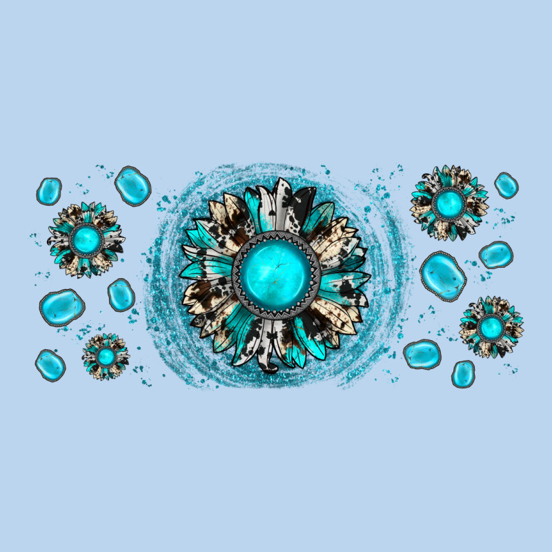 Turquoise Gemstone Sunflower Classic Tee by JahusDesignShop | Teevron